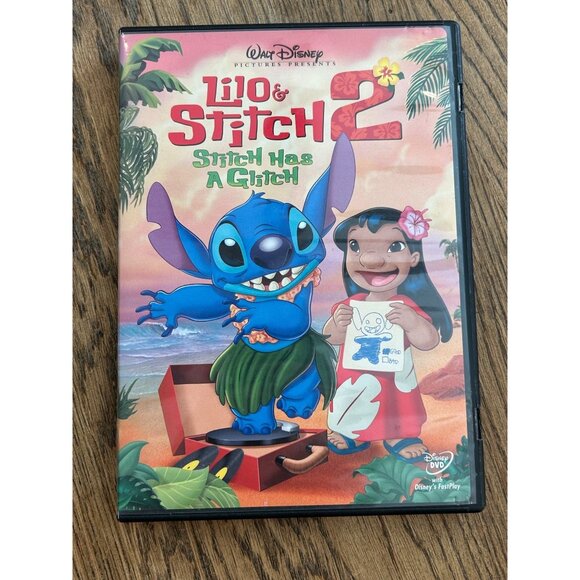 Lilo & Stitch 2: Stitch Has A Glitch 2005 Disney DVD Kids Family Pre-Owned - Picture 1 of 4